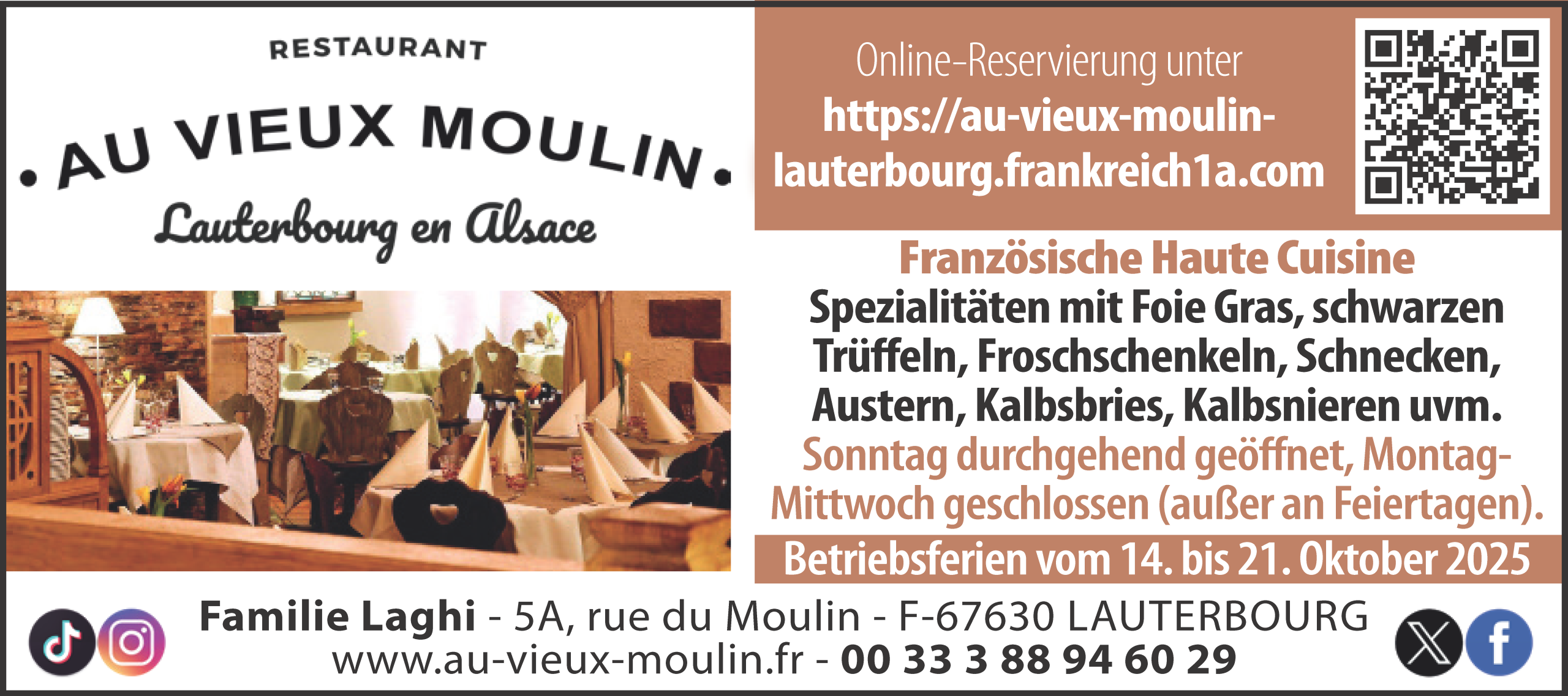 Au Vieux Moulin Lauterbourg