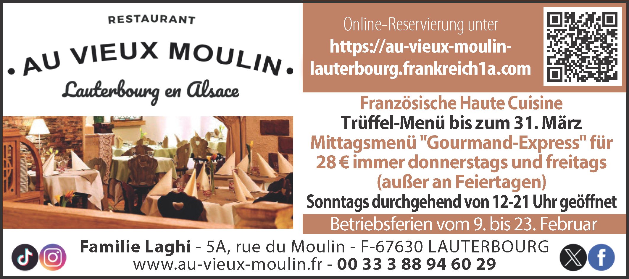 Au Vieux Moulin Lauterbourg