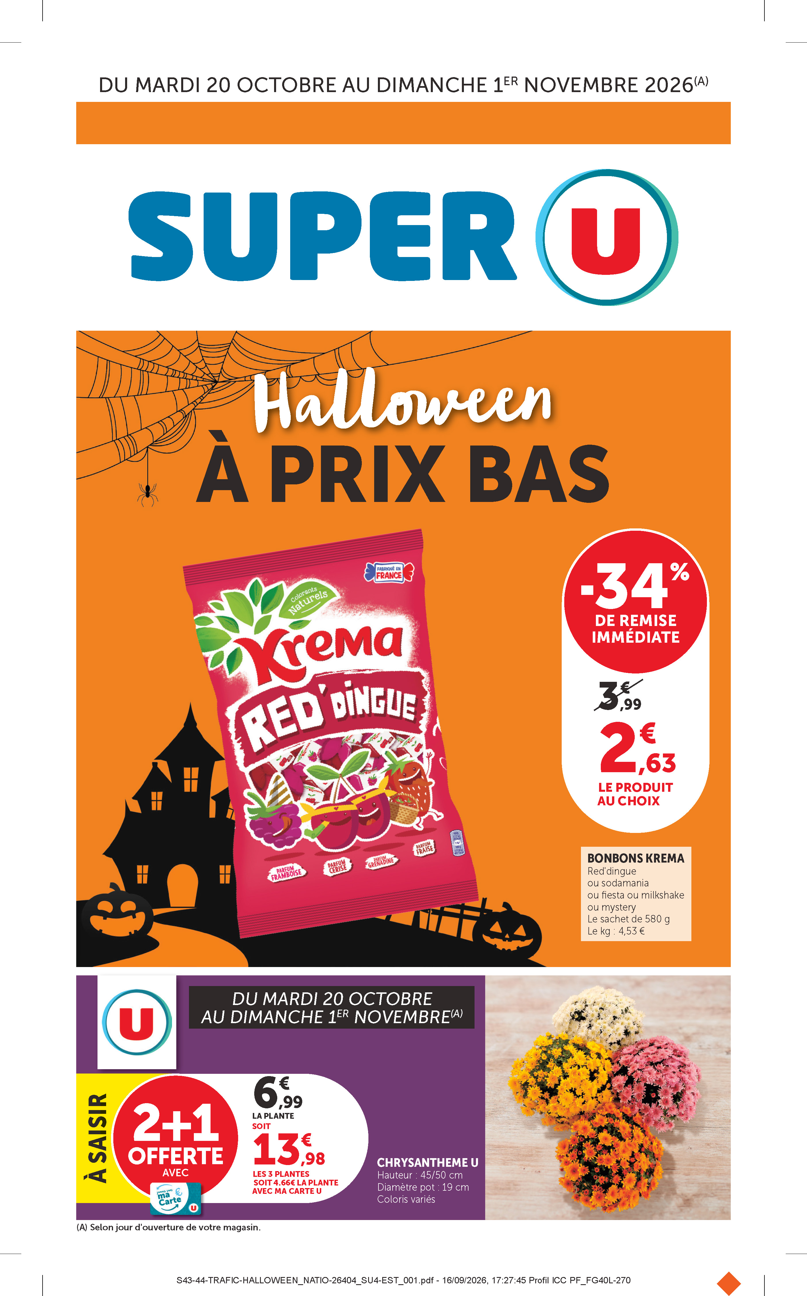 S43 SUP HALLOWEEN SU4 — Super U Marckolsheim